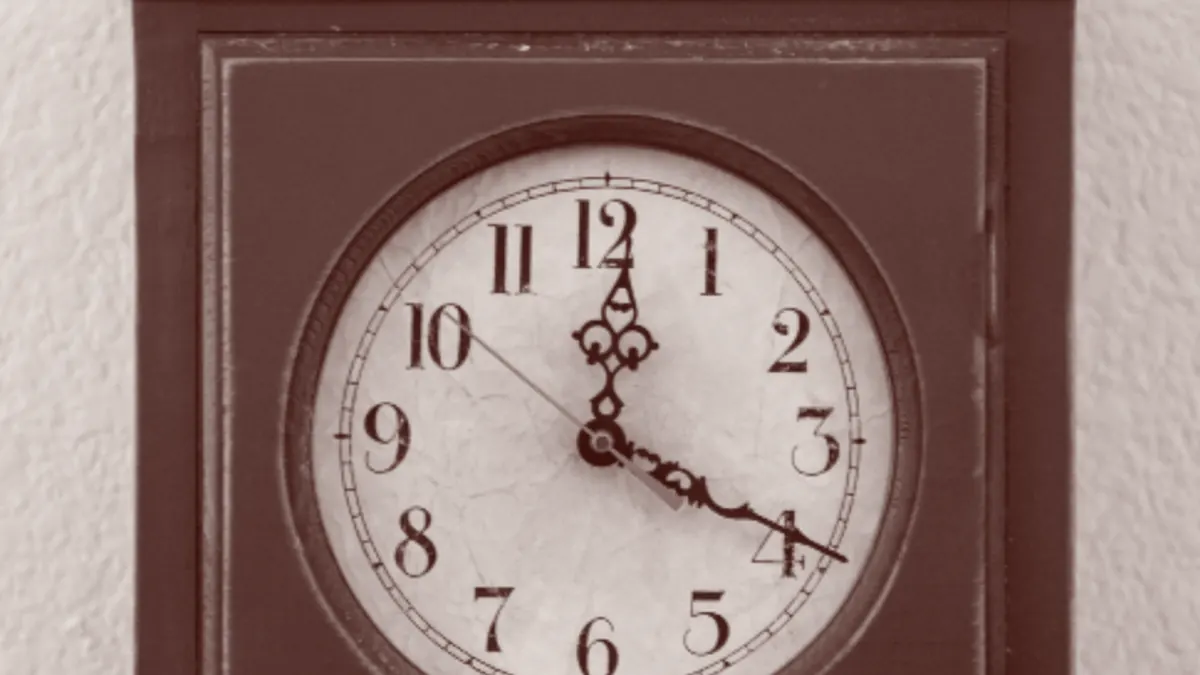 Esfera de un reloj antiguo