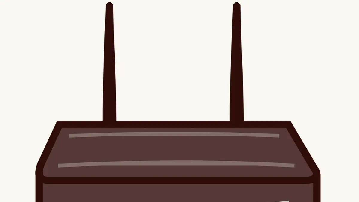 Router de wifi con antenas